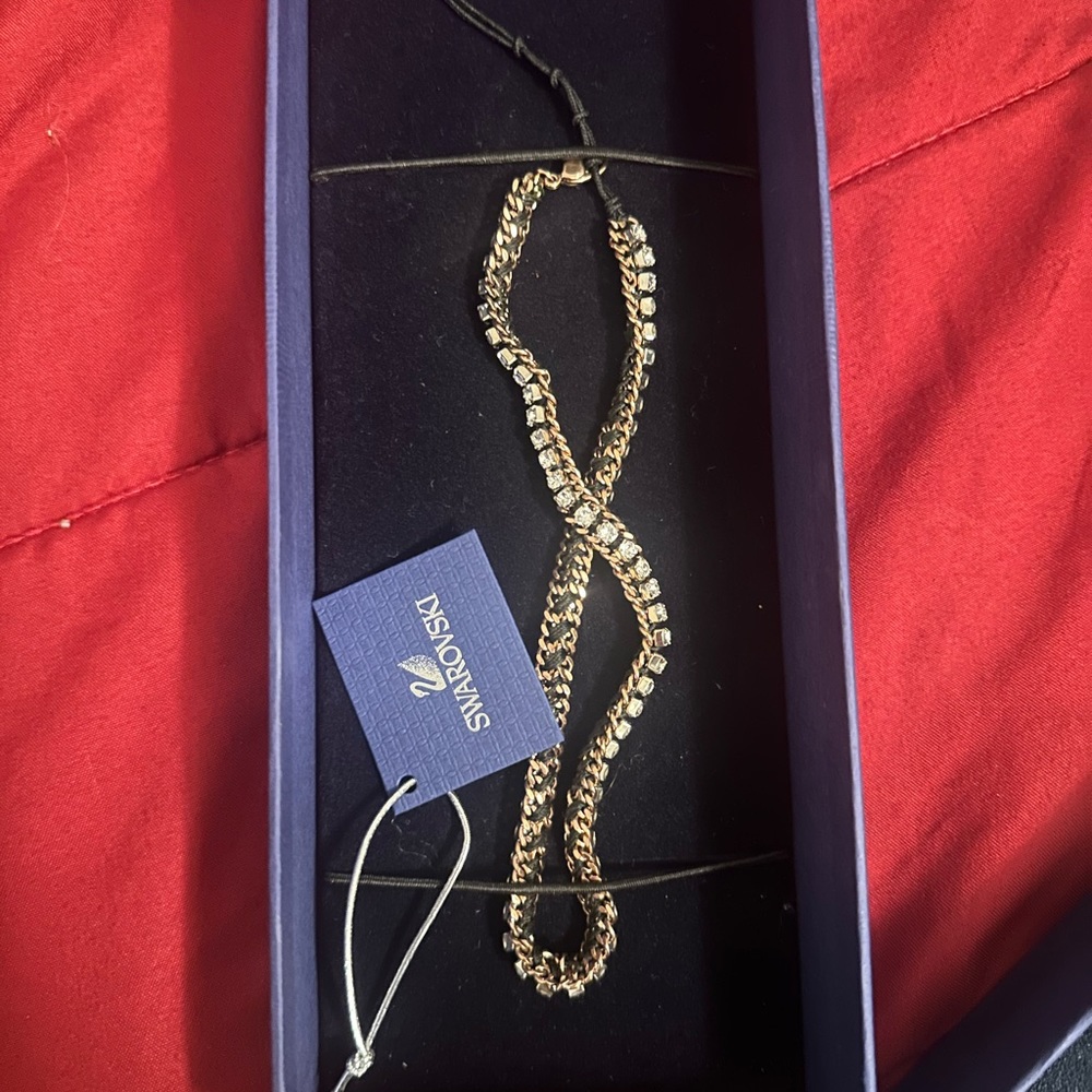 Authentic Swarovski Venetie Double Bracelet Rose Gold-plated